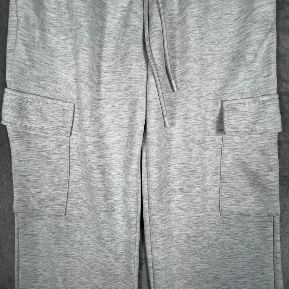 Better Together Wide Leg Cargo Pants Womens Medium Bone Ivory‎ Lounge Minimalist - Picture 3 of 12